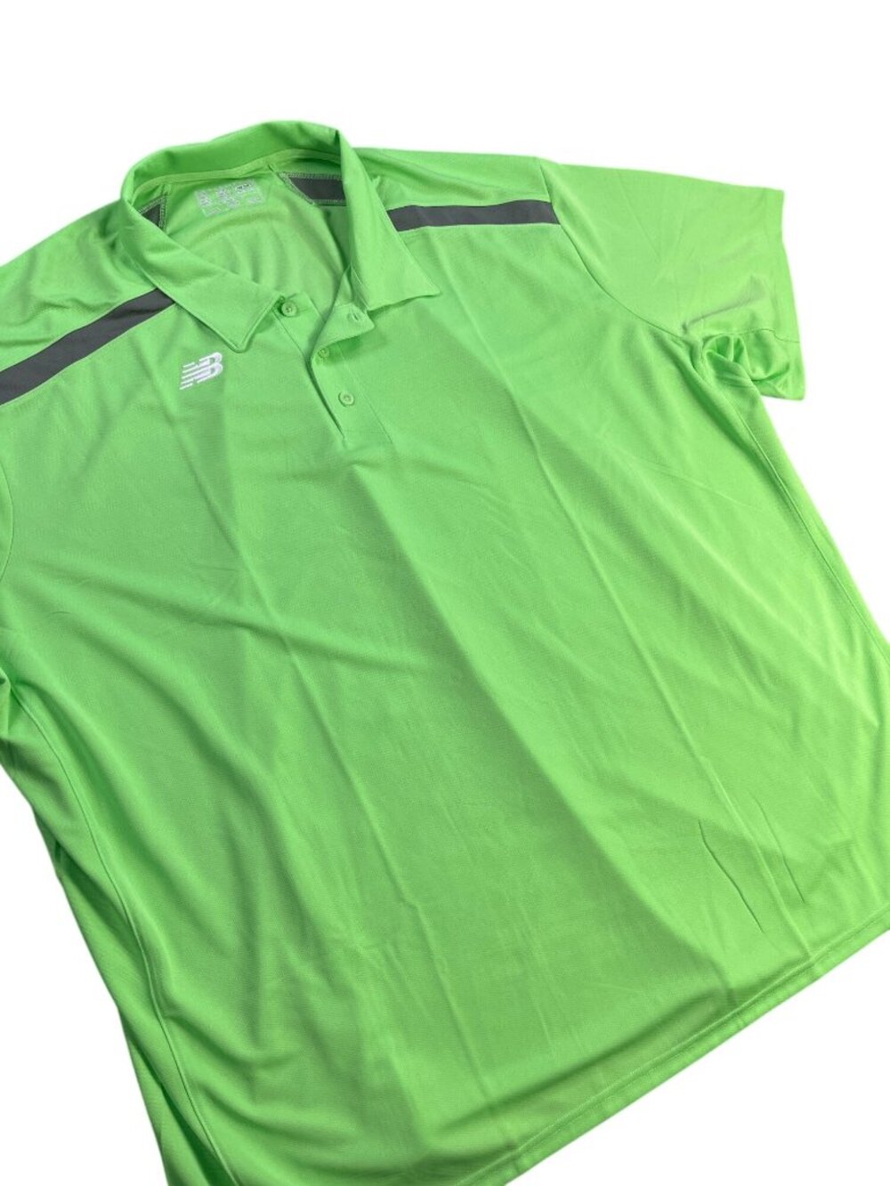 NWOT New Balance Stadium Polo Men’s Size 5xl Neon Green NB Dry Fresh Athletic